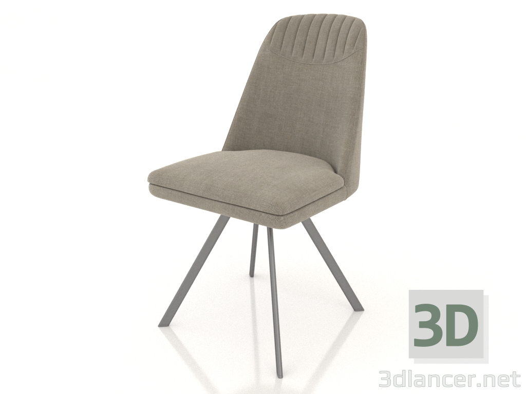 3D modeli Sandalye Elsi (bej) - önizleme