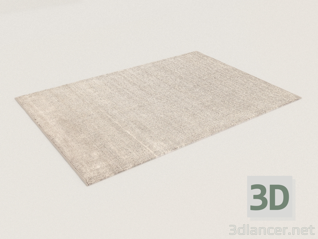 3D Modell Teppich ANA SNOW WHITE (160x230) - Vorschau