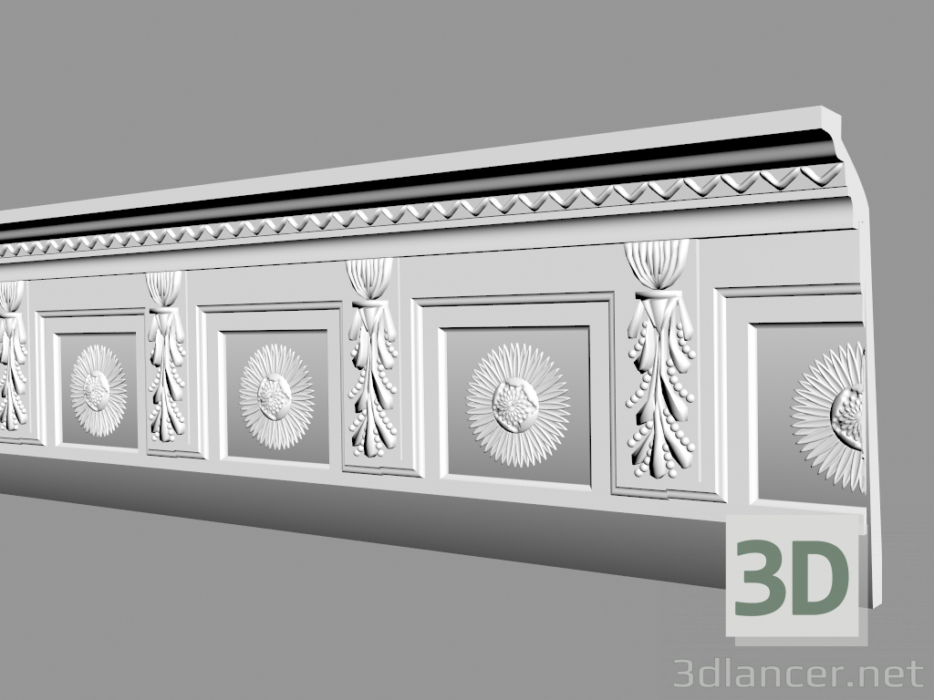 modèle 3D Corniche C101 - preview