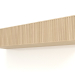 modello 3D Mensola pensile ST 06 (2 ante grecate, 1200x315x250, legno bianco) - anteprima
