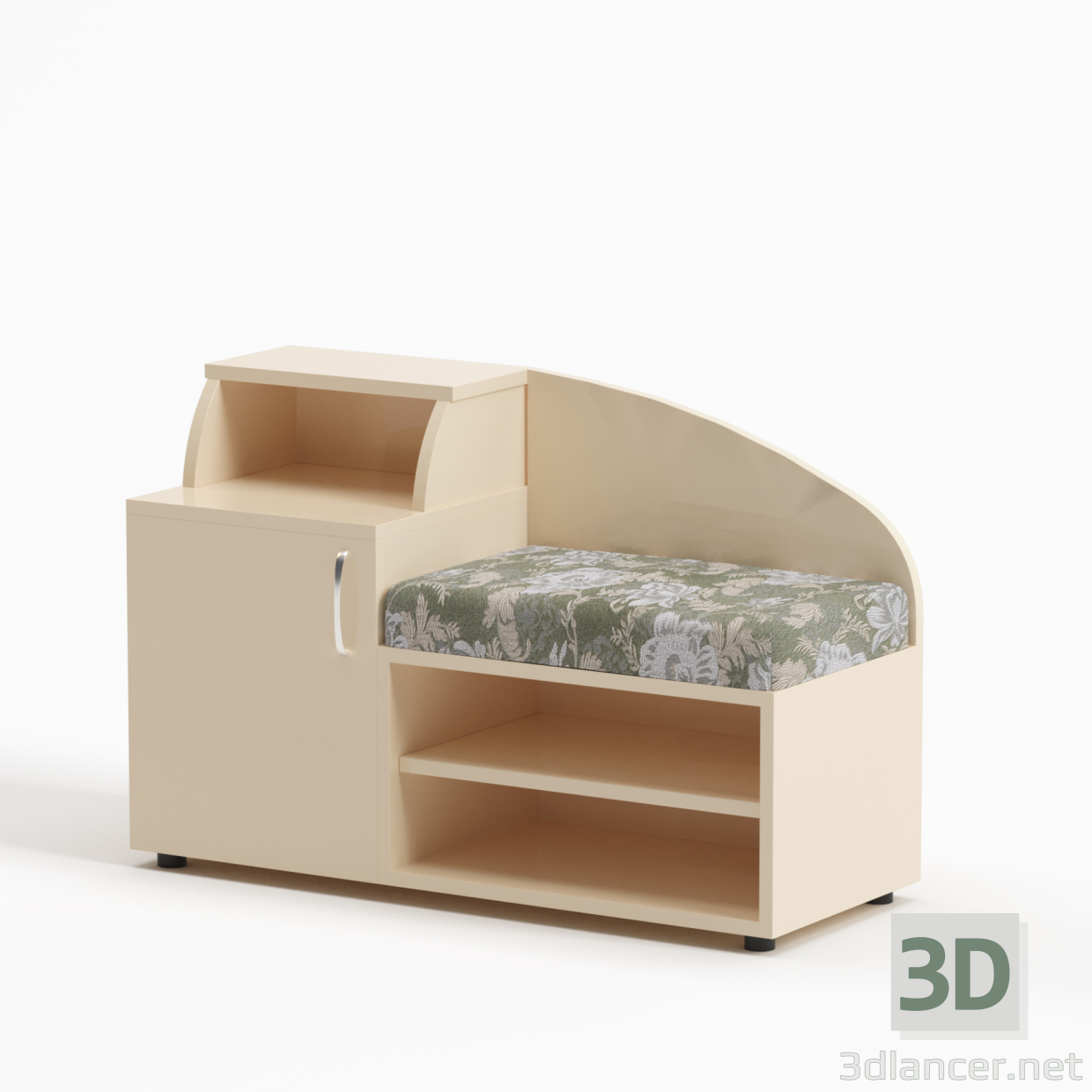 3D Koridor Hit Dolabı modeli satın - render