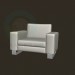 3d модель мягкое кресло – превью