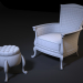 modello 3D di sedia pouf comprare - rendering