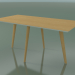 3D Modell Rechteckiger Tisch 3504 (H 74 - 160x80 cm, M02, natürliche Eiche, Option 1) - Vorschau