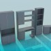 3D modeli Ofis dolapları - önizleme