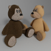 3d Teddy-Детская игрушка модель купить - ракурс