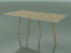 Rechteckiger Tisch 3504 (H 74 - 160 x 80 cm, M02, gebleichte Eiche, Option 1)