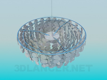 modello 3D Lampadario con le monete - anteprima