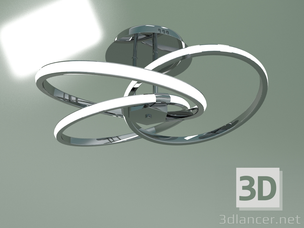3d модель Потолочный светодиодный светильник Energy 90044-3 (хром) – превью