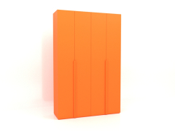 Kleiderschrank MW 02 Lackierung (1800x600x2800, leuchtend leuchtend orange)