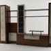 3D Modell Schrankwand für ein Wohnzimmer - Vorschau