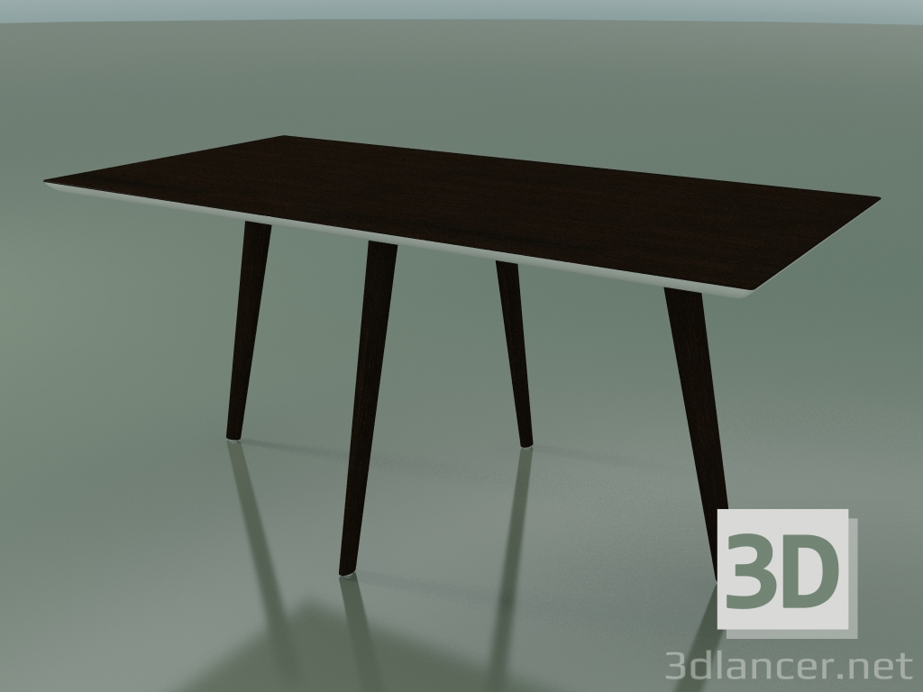 3d model Rectangular table 3504 (H 74 - 160x80 cm, M02, Wenge, option 1) - preview