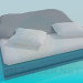 3d модель Двоспальне ліжко без билец – превью