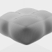 modello 3D di Pouf in cotone comprare - rendering