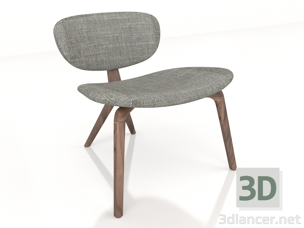 3d model Armchair Rondine - preview
