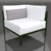 Modelo 3d Módulo sofá, seção 6 (Verde garrafa) - preview