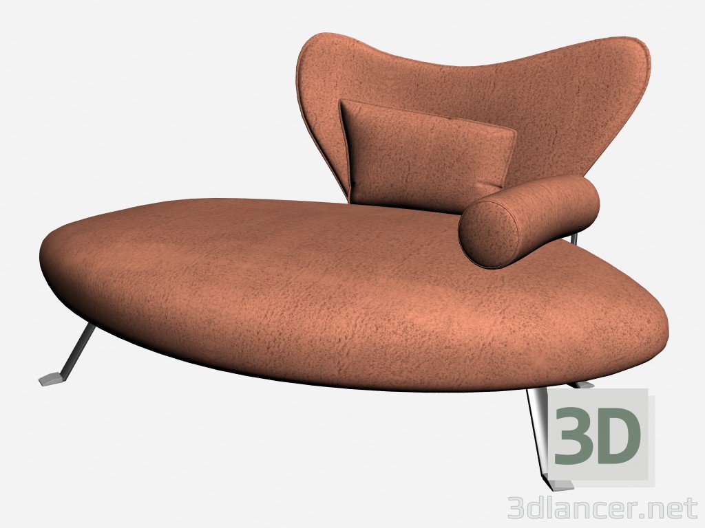 3D Modell Stuhl Flower 2 - Vorschau