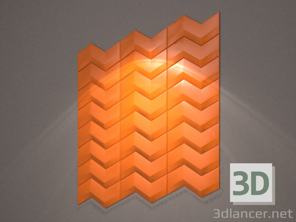 3D modeli Delta dekoratif paneli - önizleme