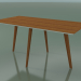 3D Modell Rechteckiger Tisch 3504 (H 74 - 160x80 cm, M02, Teak-Effekt, Option 1) - Vorschau