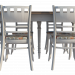 Provenza mesa de comedor y sillas 3D modelo Compro - render