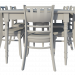3d Прованс Обеденный стол и стулья модель купить - ракурс