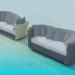 3d model Oval Sofa - preview