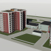 modèle 3D de Complexe résidentiel à Tcheliabinsk selon B. Kashirinykh et Sev. Crimée acheter - rendu
