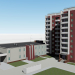 Complejo residencial en Chelyabinsk según B. Kashirinykh y Sev. De Crimea 3D modelo Compro - render