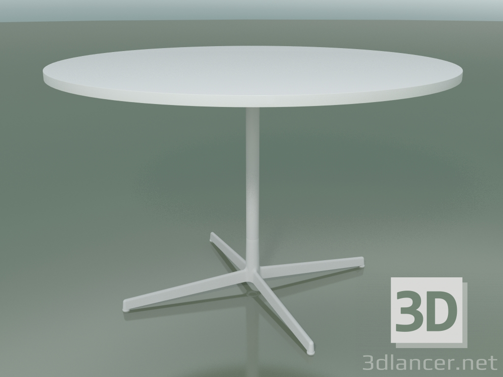 3D Modell Runder Tisch 5516, 5536 (H 74 - Ø 119 cm, Weiß, V12) - Vorschau