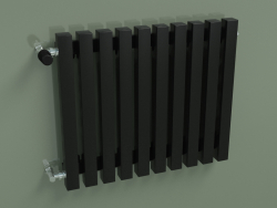 Вертикальний радіатор RETTA (10 секц 500 мм 40х40, чорний глянцевий)