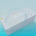 modello 3D Comoda vasca da bagno-vasca idromassaggio - anteprima