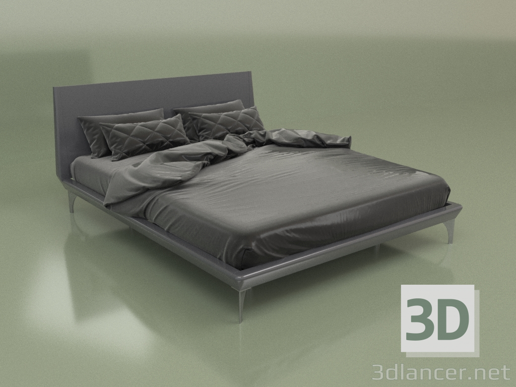 3d model Double bed GL 2016 (Anthracite) - preview