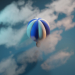 3d модель Хмара повітряної кулі – превью