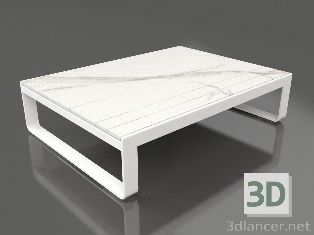 modèle 3D Table basse 120 (DEKTON Aura, Blanc) - preview
