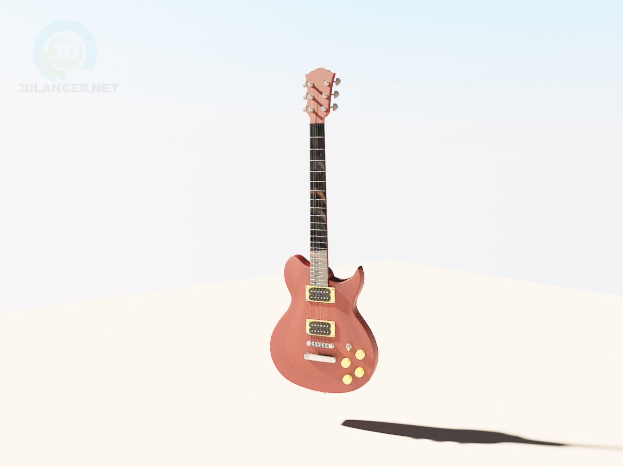 3D modeli Washburn wi66pro gitar - önizleme