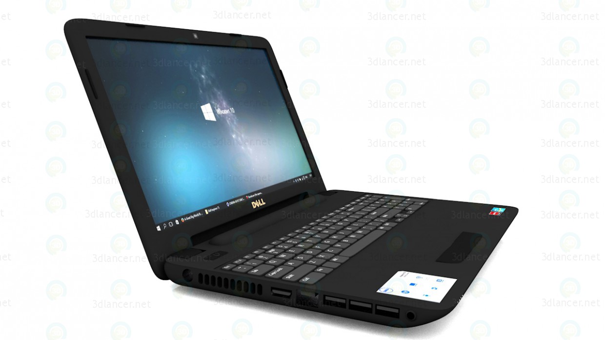 modello 3D di Computer portatile Dell inspiron 15 3521 comprare - rendering