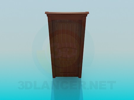 Modelo 3d Porta de madeira - preview