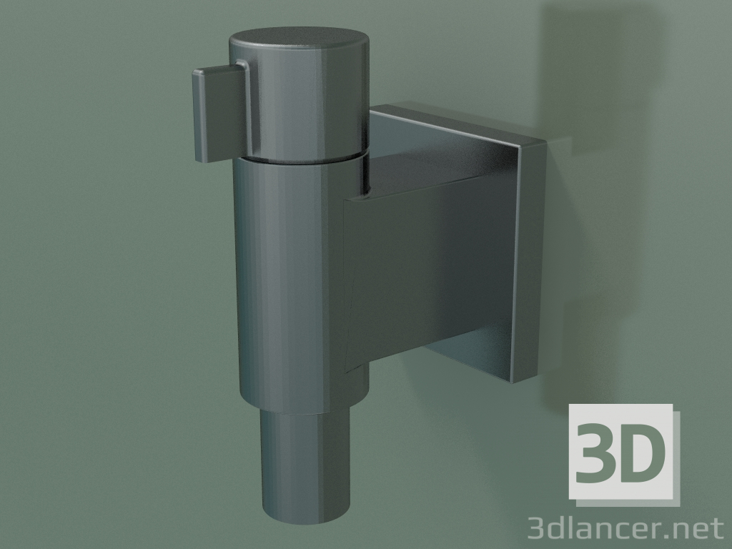 modèle 3D Coude de raccordement mural avec valve (28451985-99) - preview