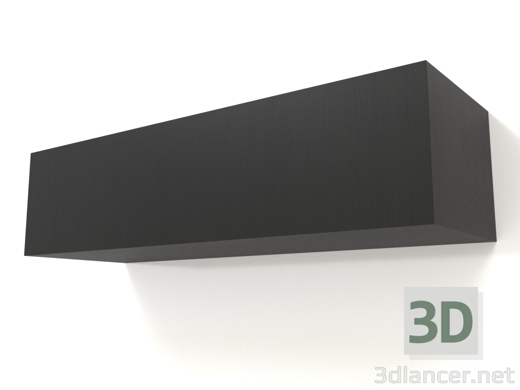 3 डी मॉडल हैंगिंग शेल्फ एसटी 06 (1 दरवाजा, 1000x315x250, लकड़ी काला) - पूर्वावलोकन