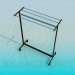 3d model Clothes hanger on casters - preview
