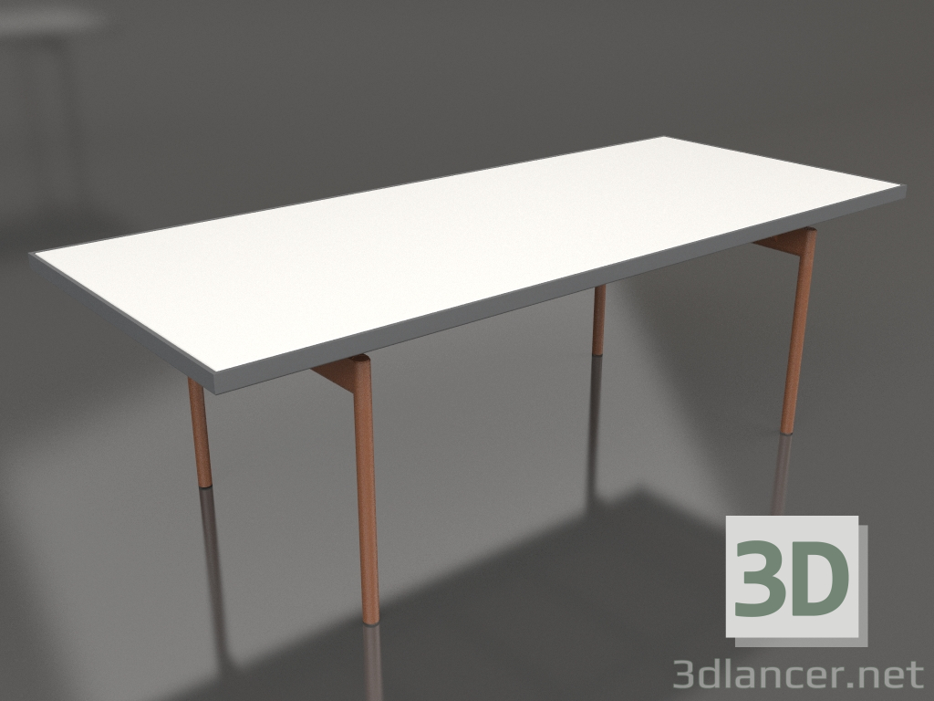3d model Dining table (Anthracite, DEKTON Zenith) - preview