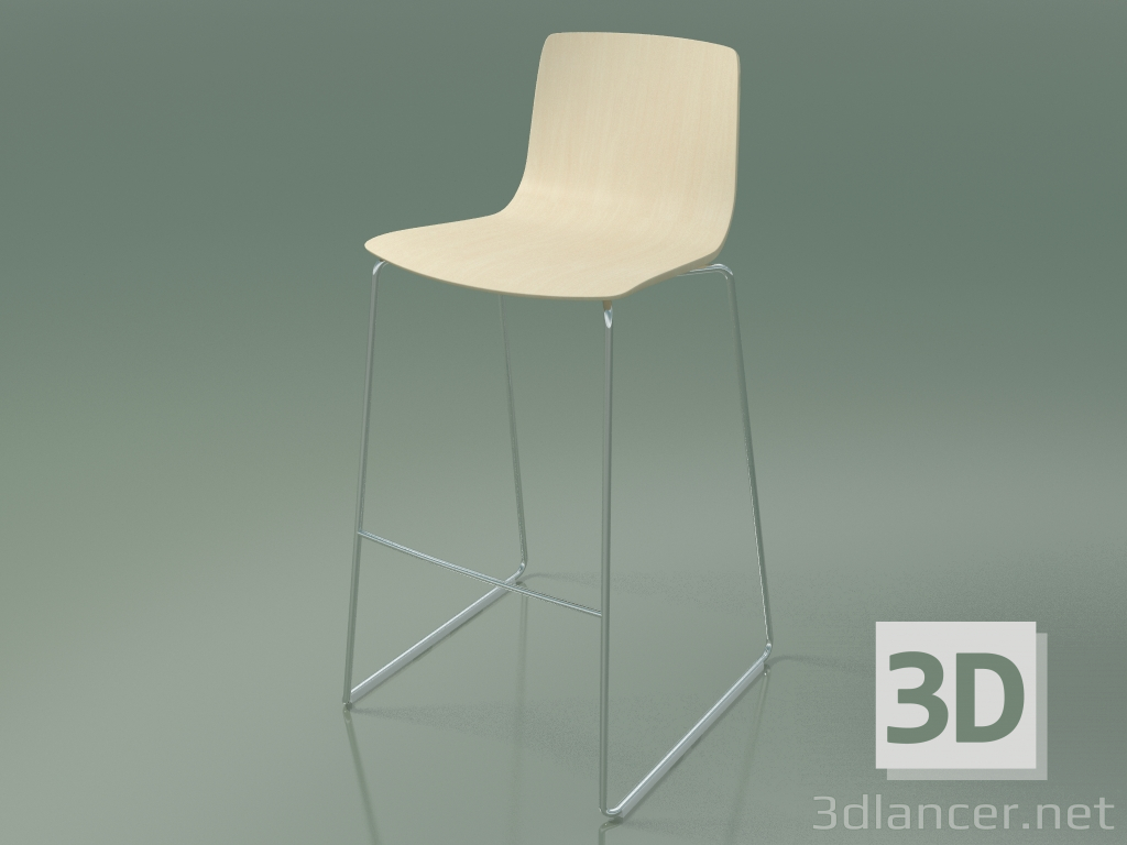 modello 3D Sedia da bar 3912 (betulla bianca) - anteprima