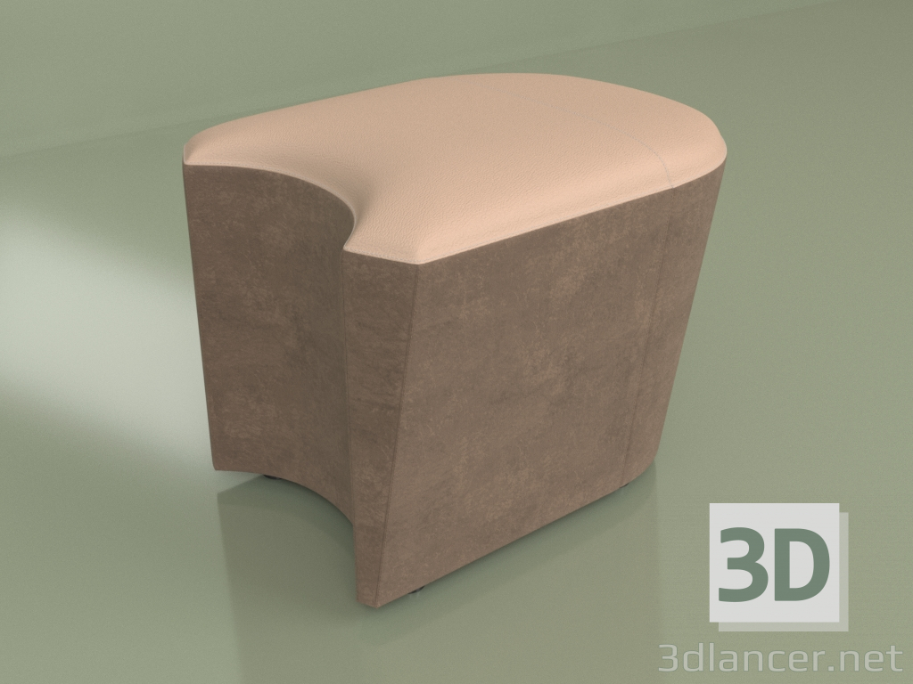 modèle 3D Section extérieure S Molécule (Velvet-cuir) - preview