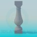 3d model Decorative element from plaster - preview