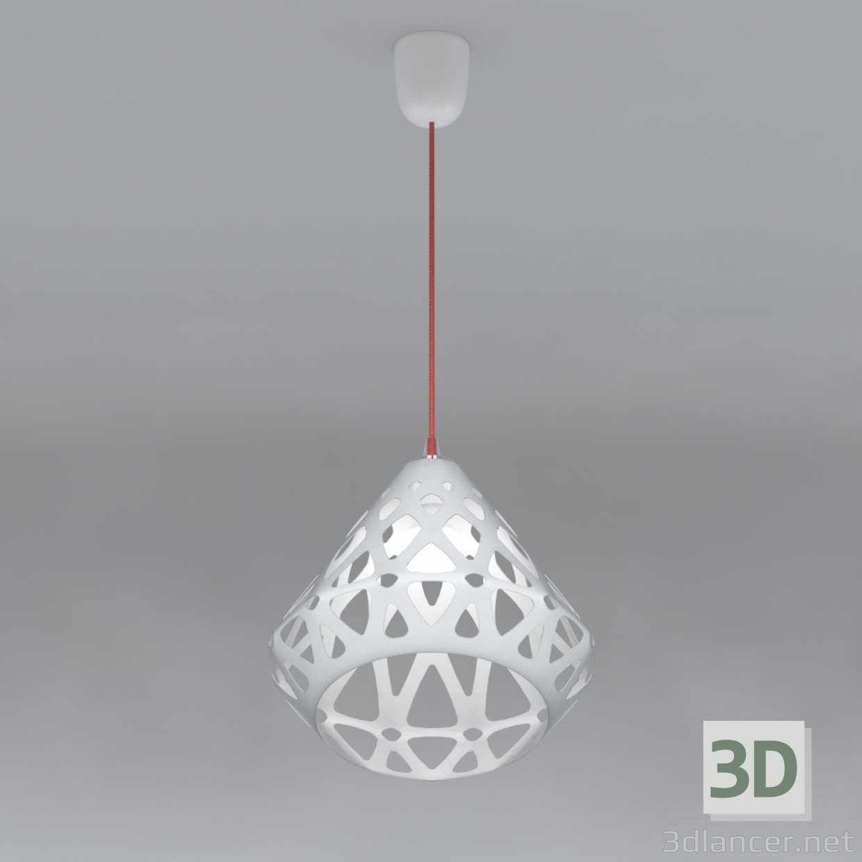 3D Modell ZAHA hängende Lampe Licht - Vorschau