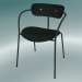 3d model Pabellón de la silla (AV4, H 76cm, 52x56cm, roble teñido negro, Velvet 1 Forest) - vista previa