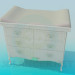 3d model Chest of drawers with table mats - preview