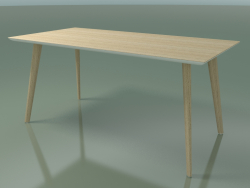 Table rectangulaire 3504 (H 74 - 160x80 cm, M02, Chêne blanchi, option 2)