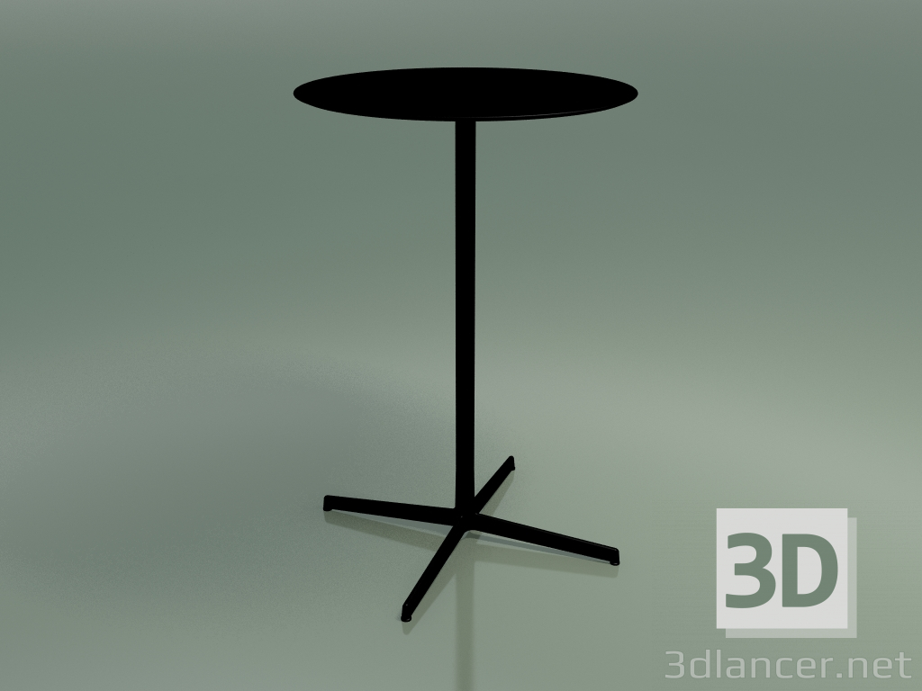 modèle 3D Table ronde 5562 (H 103,5 - Ø 69 cm, Noir, V39) - preview