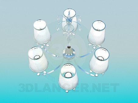 3D Modell Klassische Kronleuchter - Vorschau